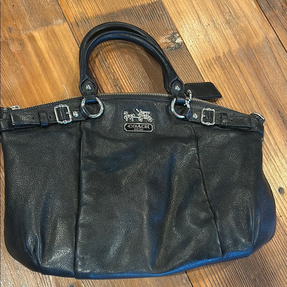 Coach Black Leather Handbag